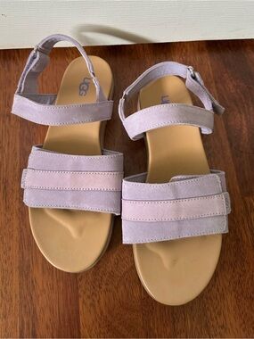 UGG Lavender Suede Sandals